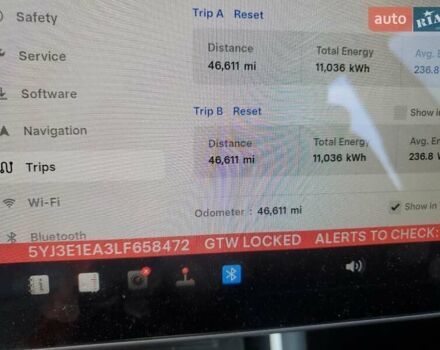 Синій Тесла Модель 3, об'ємом двигуна 0 л та пробігом 75 тис. км за 3000 $, фото 8 на Automoto.ua