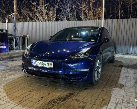 Синий Тесла Модель 3, объемом двигателя 0 л и пробегом 76 тыс. км за 19000 $, фото 1 на Automoto.ua