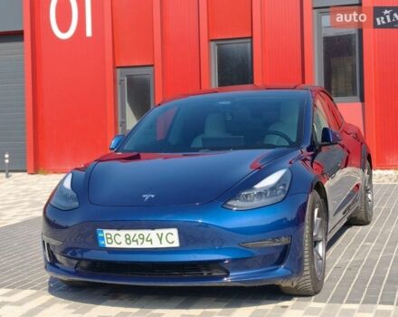 Синий Тесла Модель 3, объемом двигателя 0 л и пробегом 82 тыс. км за 20999 $, фото 1 на Automoto.ua