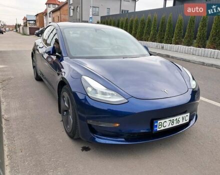 Синий Тесла Модель 3, объемом двигателя 0 л и пробегом 67 тыс. км за 21500 $, фото 4 на Automoto.ua