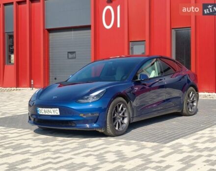 Синий Тесла Модель 3, объемом двигателя 0 л и пробегом 82 тыс. км за 20999 $, фото 3 на Automoto.ua