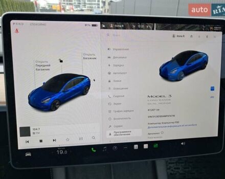Синий Тесла Модель 3, объемом двигателя 0 л и пробегом 67 тыс. км за 21500 $, фото 13 на Automoto.ua