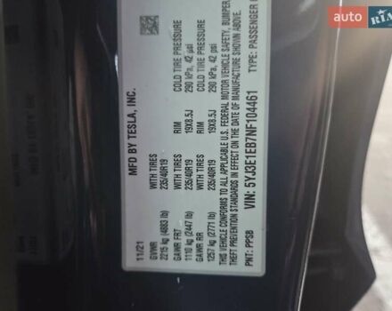 Синий Тесла Модель 3, объемом двигателя 0 л и пробегом 64 тыс. км за 24600 $, фото 16 на Automoto.ua