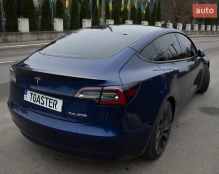 Синій Тесла Модель 3, об'ємом двигуна 0 л та пробігом 74 тис. км за 25700 $, фото 2 на Automoto.ua