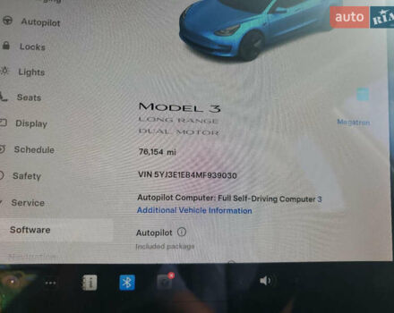 Синий Тесла Модель 3, объемом двигателя 0 л и пробегом 120 тыс. км за 18000 $, фото 5 на Automoto.ua