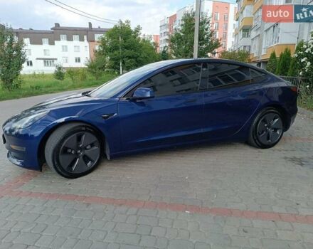 Синий Тесла Модель 3, объемом двигателя 0 л и пробегом 37 тыс. км за 24449 $, фото 5 на Automoto.ua