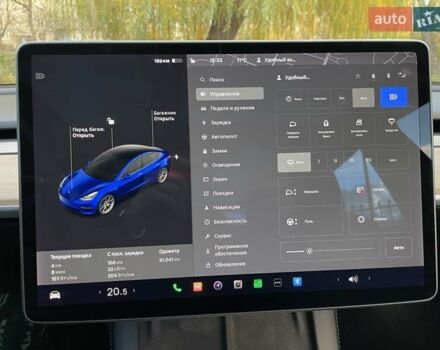 Синій Тесла Модель 3, об'ємом двигуна 0 л та пробігом 82 тис. км за 21500 $, фото 29 на Automoto.ua
