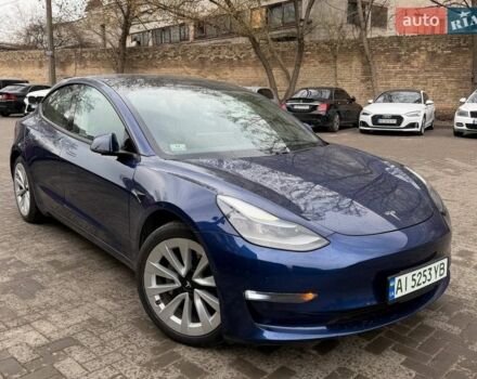 Синий Тесла Модель 3, объемом двигателя 0 л и пробегом 36 тыс. км за 21500 $, фото 2 на Automoto.ua