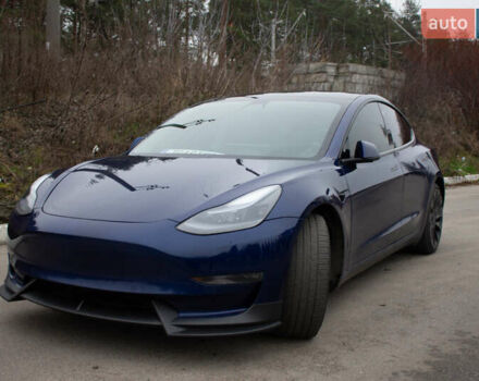 Синій Тесла Модель 3, об'ємом двигуна 0 л та пробігом 74 тис. км за 25700 $, фото 1 на Automoto.ua