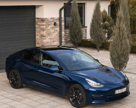 Синий Тесла Модель 3, объемом двигателя 0 л и пробегом 39 тыс. км за 20500 $, фото 1 на Automoto.ua