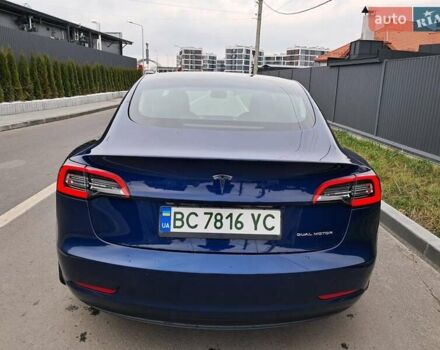 Синий Тесла Модель 3, объемом двигателя 0 л и пробегом 67 тыс. км за 21500 $, фото 2 на Automoto.ua