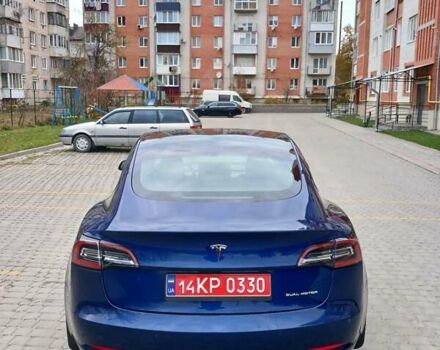 Синий Тесла Модель 3, объемом двигателя 0 л и пробегом 93 тыс. км за 18500 $, фото 3 на Automoto.ua
