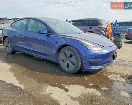 Синий Тесла Модель 3, объемом двигателя 0 л и пробегом 35 тыс. км за 5100 $, фото 1 на Automoto.ua
