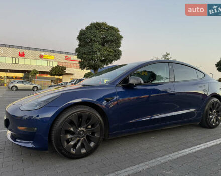 Синій Тесла Модель 3, об'ємом двигуна 0 л та пробігом 79 тис. км за 24000 $, фото 1 на Automoto.ua
