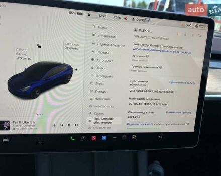 Синий Тесла Модель 3, объемом двигателя 0 л и пробегом 23 тыс. км за 25500 $, фото 4 на Automoto.ua