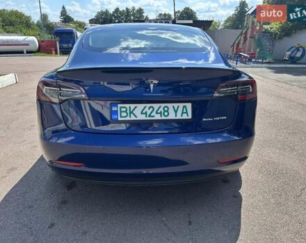 Синий Тесла Модель 3, объемом двигателя 0 л и пробегом 65 тыс. км за 22500 $, фото 1 на Automoto.ua