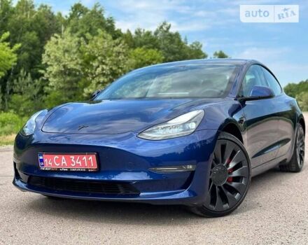Синій Тесла Модель 3, об'ємом двигуна 0 л та пробігом 15 тис. км за 25900 $, фото 1 на Automoto.ua