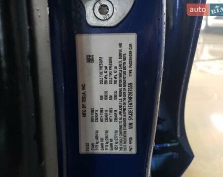 Синий Тесла Модель 3, объемом двигателя 0 л и пробегом 142 тыс. км за 12300 $, фото 11 на Automoto.ua