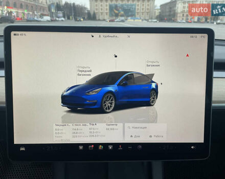 Синий Тесла Модель 3, объемом двигателя 0 л и пробегом 68 тыс. км за 20900 $, фото 11 на Automoto.ua