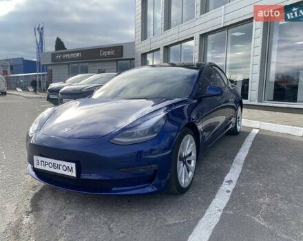 Синий Тесла Модель 3, объемом двигателя 0 л и пробегом 26 тыс. км за 24500 $, фото 1 на Automoto.ua