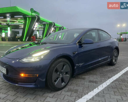 Синий Тесла Модель 3, объемом двигателя 0 л и пробегом 35 тыс. км за 22000 $, фото 4 на Automoto.ua