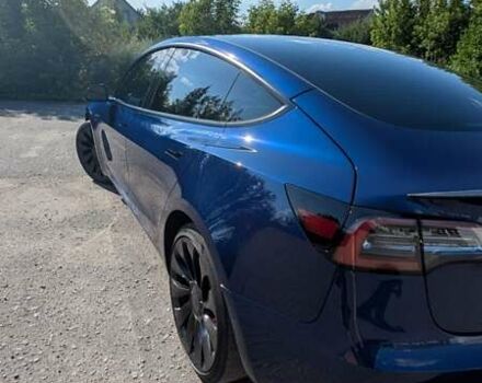 Синий Тесла Модель 3, объемом двигателя 0 л и пробегом 45 тыс. км за 24700 $, фото 6 на Automoto.ua