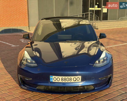 Синий Тесла Модель 3, объемом двигателя 0 л и пробегом 20 тыс. км за 18900 $, фото 2 на Automoto.ua