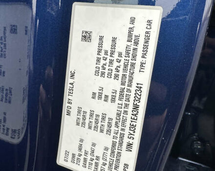 Синий Тесла Модель 3, объемом двигателя 0 л и пробегом 50 тыс. км за 22000 $, фото 18 на Automoto.ua