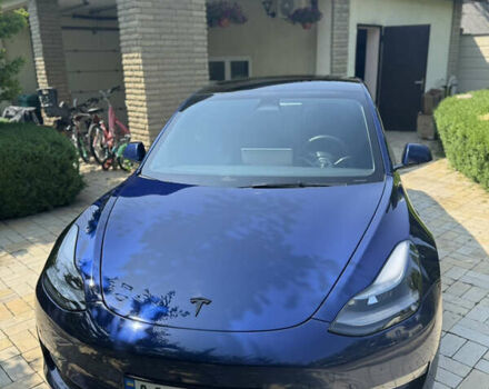 Синий Тесла Модель 3, объемом двигателя 0 л и пробегом 74 тыс. км за 21000 $, фото 3 на Automoto.ua