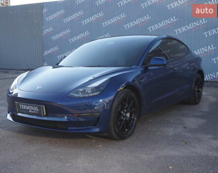 Синий Тесла Модель 3, объемом двигателя 0 л и пробегом 58 тыс. км за 22900 $, фото 1 на Automoto.ua