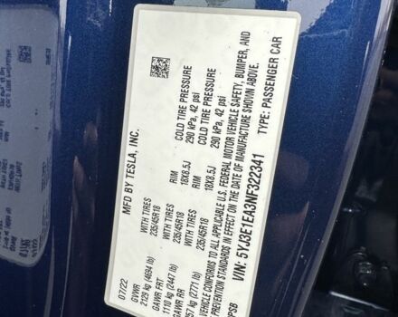 Синий Тесла Модель 3, объемом двигателя 0 л и пробегом 56 тыс. км за 22000 $, фото 19 на Automoto.ua