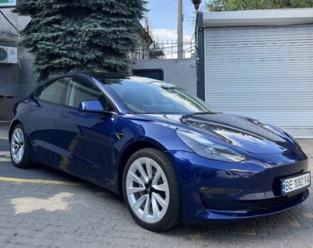 Синий Тесла Модель 3, объемом двигателя 0 л и пробегом 26 тыс. км за 23500 $, фото 2 на Automoto.ua