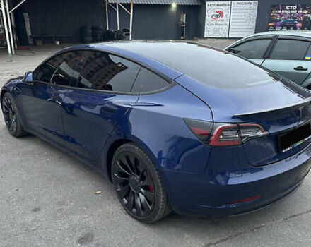 Синий Тесла Модель 3, объемом двигателя 0 л и пробегом 36 тыс. км за 20000 $, фото 3 на Automoto.ua