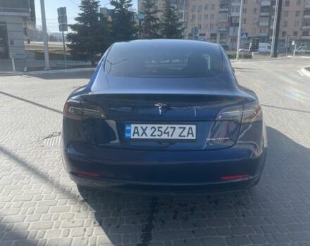 Синий Тесла Модель 3, объемом двигателя 0 л и пробегом 38 тыс. км за 21300 $, фото 5 на Automoto.ua