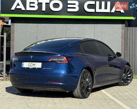 Синій Тесла Модель 3, об'ємом двигуна 0 л та пробігом 55 тис. км за 24950 $, фото 1 на Automoto.ua