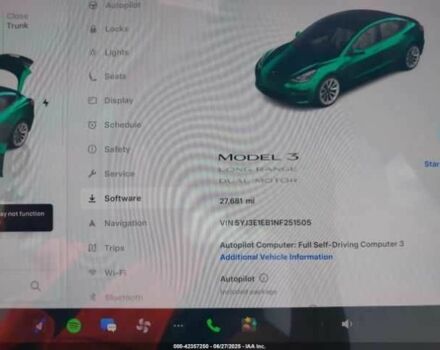 Синій Тесла Модель 3, об'ємом двигуна 0 л та пробігом 27 тис. км за 6800 $, фото 6 на Automoto.ua