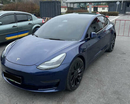 Синий Тесла Модель 3, объемом двигателя 0 л и пробегом 36 тыс. км за 20000 $, фото 2 на Automoto.ua