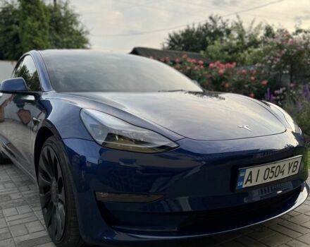 Синій Тесла Модель 3, об'ємом двигуна 0 л та пробігом 30 тис. км за 26500 $, фото 2 на Automoto.ua