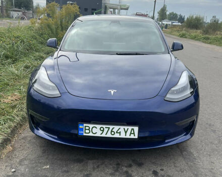 Синий Тесла Модель 3, объемом двигателя 0 л и пробегом 35 тыс. км за 18200 $, фото 1 на Automoto.ua