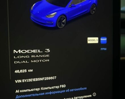 Синий Тесла Модель 3, объемом двигателя 0 л и пробегом 46 тыс. км за 20700 $, фото 12 на Automoto.ua