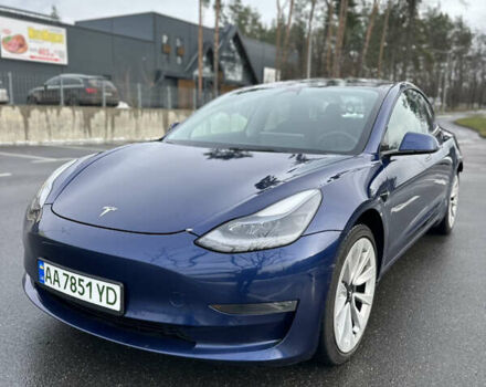 Синий Тесла Модель 3, объемом двигателя 0 л и пробегом 192 тыс. км за 15500 $, фото 1 на Automoto.ua