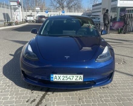 Синий Тесла Модель 3, объемом двигателя 0 л и пробегом 38 тыс. км за 21300 $, фото 2 на Automoto.ua