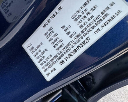 Синій Тесла Модель 3, об'ємом двигуна 0 л та пробігом 40 тис. км за 25000 $, фото 17 на Automoto.ua