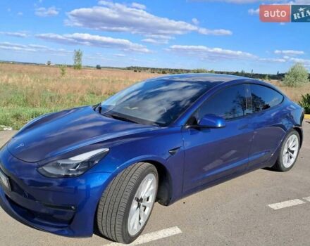 Синій Тесла Модель 3, об'ємом двигуна 0 л та пробігом 80 тис. км за 20777 $, фото 1 на Automoto.ua