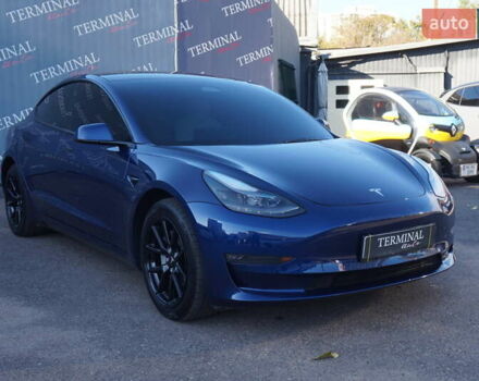 Синий Тесла Модель 3, объемом двигателя 0 л и пробегом 58 тыс. км за 22900 $, фото 3 на Automoto.ua