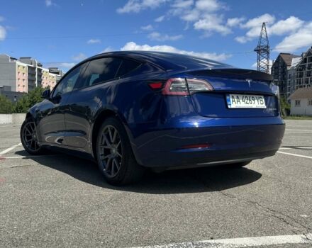 Синий Тесла Модель 3, объемом двигателя 0 л и пробегом 93 тыс. км за 21500 $, фото 3 на Automoto.ua