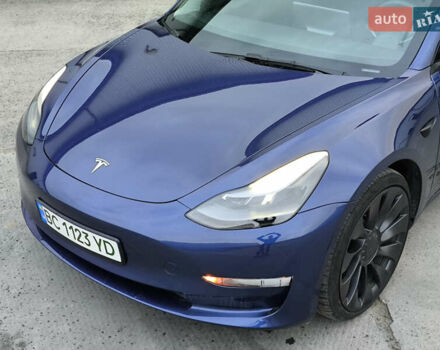 Синий Тесла Модель 3, объемом двигателя 0 л и пробегом 37 тыс. км за 24900 $, фото 6 на Automoto.ua