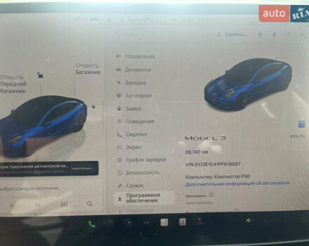 Синий Тесла Модель 3, объемом двигателя 0 л и пробегом 29 тыс. км за 21500 $, фото 12 на Automoto.ua