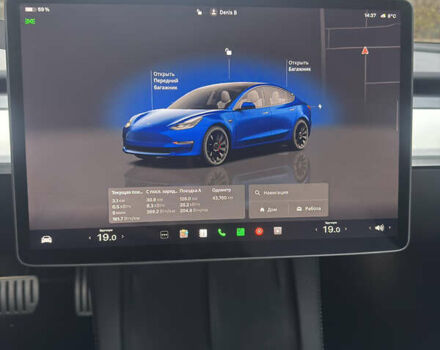 Синий Тесла Модель 3, объемом двигателя 0 л и пробегом 43 тыс. км за 25999 $, фото 11 на Automoto.ua