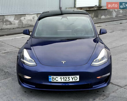 Синий Тесла Модель 3, объемом двигателя 0 л и пробегом 37 тыс. км за 24900 $, фото 4 на Automoto.ua